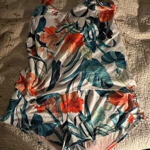 Floral Sleeveless Romper